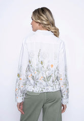 PICADILLY Printed Fringed Jacket - Style GM582DD